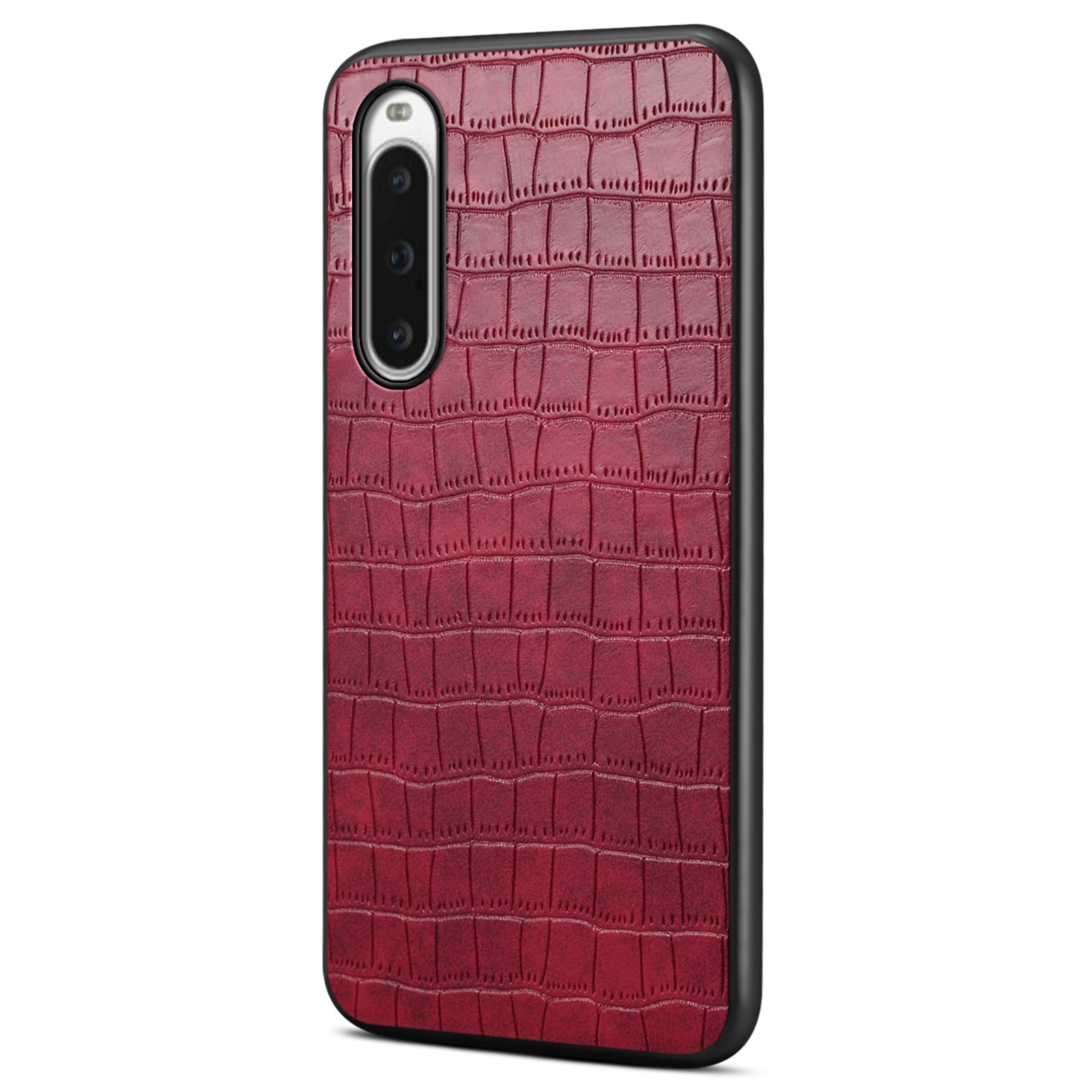 For Sony Xperia 10 V Case Anti-Drop Leather Coated PC+TPU Crocodile Texture Back Cover For Sony Xperia 10 V Case Anti-Drop Leather Coated PC+TPU Crocodile Texture Back Cover